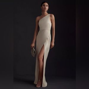 💫 BHLDN Dylan Satin Dress Champagne 💫